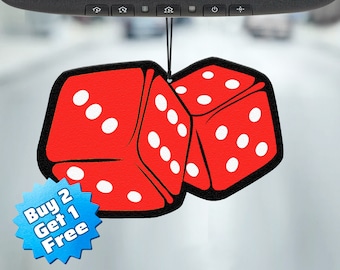 Dice Car Air Freshener – Novelty Auto Scent, Gag Gift