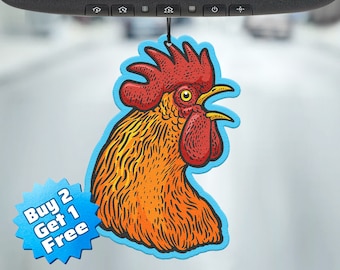 Rooster Car Air Freshener – Novelty Auto Scent