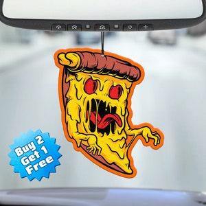 Funny Air Freshener - Pizza Air Freshener - Cute Air Freshener - Cool Air Freshener - Unique Air Freshener - Car Freshie - Gag Gift - Meme