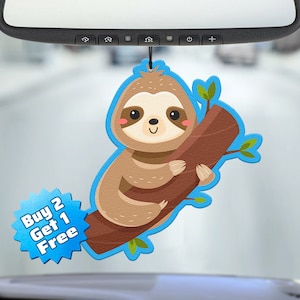 Funny Air Freshener - Sloth Air Freshener - Cute Air Freshener - Cool Air Freshener - Unique Air Freshener - Car Freshie - Gag Gift - Meme