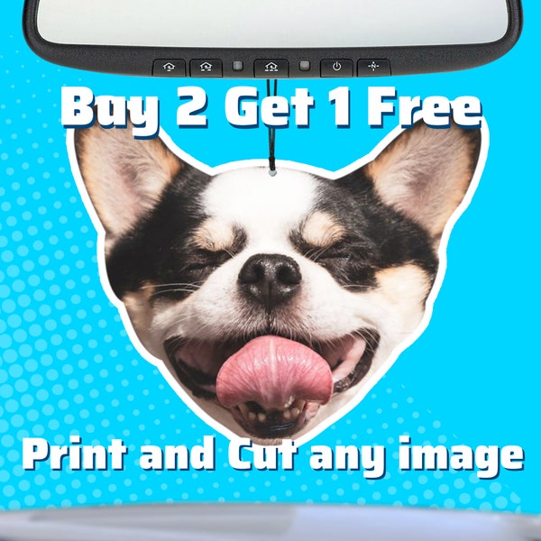 Custom Dog Air Freshener - Picture Air Freshener - Photo Air Freshener - Pet Air Freshener - Car Freshie - Air Freshner