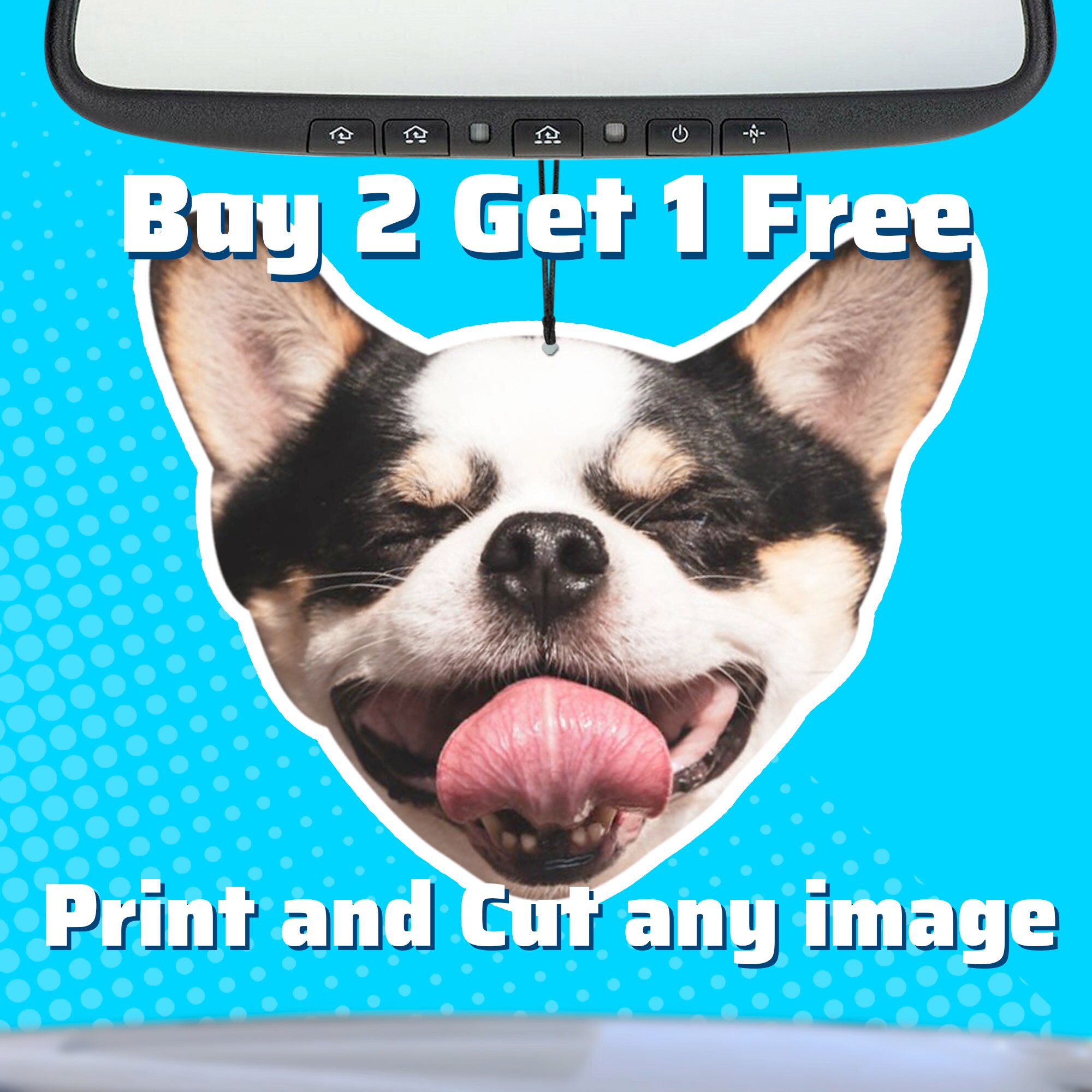 Custom Dog Air Freshener Picture Air Freshener Photo Air Etsy