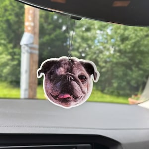 Custom Dog or Cat Car Air Freshener - Personalized Pet Photo Freshie - Memorial Gift for Pet Lovers image 5