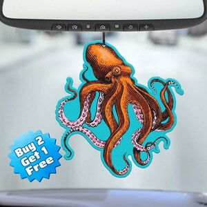 Funny Air Freshener - Squid Air Freshener - Cute Air Freshener - Cool Air Freshener - Unique Air Freshener - Car Freshie - Gag Gift - Meme