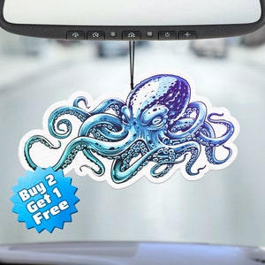Funny Air Freshener - Octopus Air Freshener - Cute Air Freshener - Cool Air Freshener - Unique Air Freshener - Car Freshie - Gag Gift - Meme