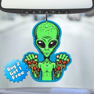 Funny Air Freshener - Alien Air Freshener - Cute Air Freshener - Cool Air Freshener - Unique Air Freshener - Car Freshie - Gag Gift - Meme
