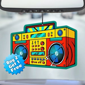 Funny Air Freshener - Boombox Air Freshener - Cute Air Freshener - Cool Air Freshener - Unique Air Freshener - Car Freshie - Gag Gift - Meme