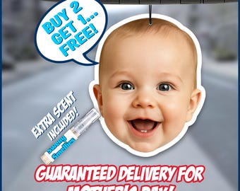 Custom Air Freshener - Custom Car Freshie - Custom Freshner - Custom Picture Air Freshener - Custom Face Freshener - Personalized  Freshener