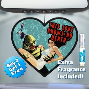 Valentines Air Freshener - Valentines Gift - Monster Air Freshener - Creature - Car Freshie - Personalized  Freshener - Photo Freshener