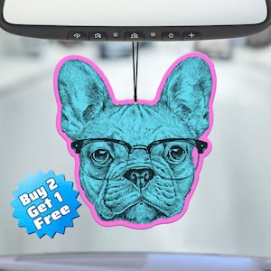 Funny Air Freshener - Dog Glasses Freshener - Cute Air Freshener - Cool Air Freshener - Unique Air Freshener - Car Freshie - Gag Gift - Meme