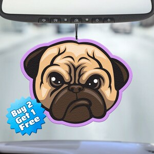 Funny Air Freshener - Pug Air Freshener - Cute Air Freshener - Cool Air Freshener - Unique Air Freshener - Car Freshie - Gag Gift - Meme