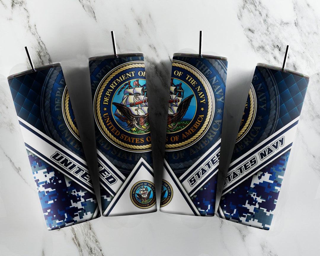 Navy Template Tumbler Wrap Navy Tumblers Designs US Navy Etsy