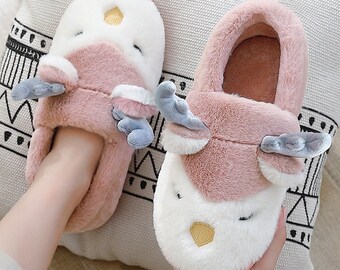 Penguin Splippers Cute Animal Slippers Winter Slippers Warm Slippers Slippers For Women Gifts Wedding Gifts Christmas Gifts Fluffy Slippers