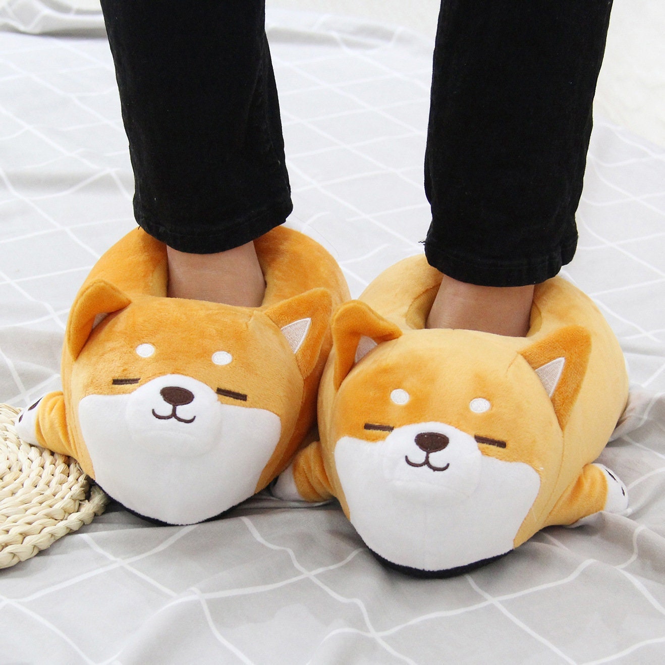 corgi dog slippers