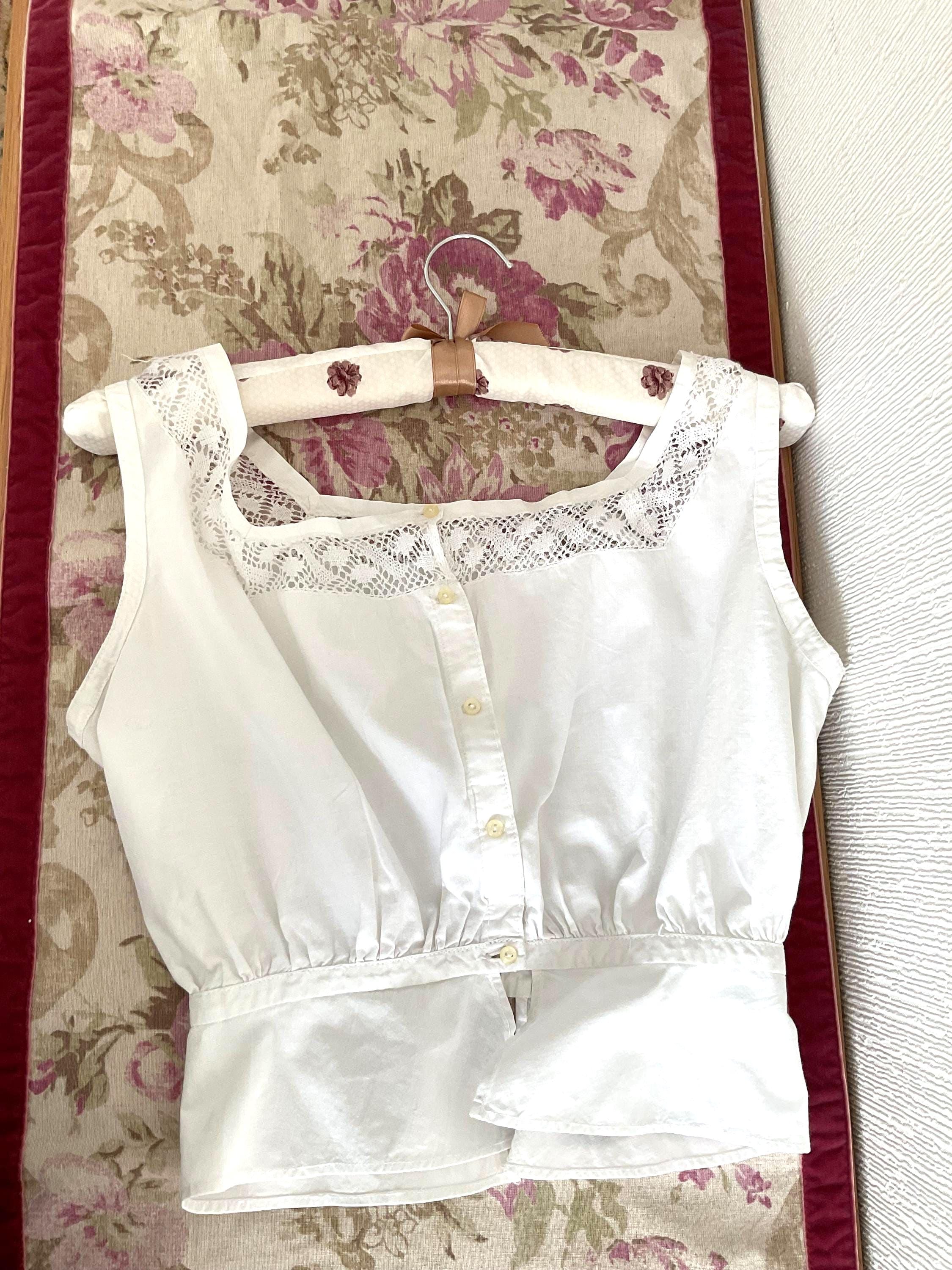 トップス the virgins french embroidery camisole COZYEASE Women's Floral Embroidery Knot Front Cami Tops