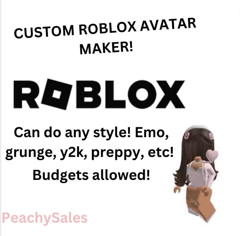 Roblox Custom Avatar Maker - Etsy