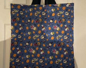 Halloween - peanuts tote bag