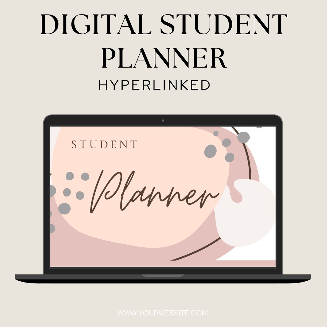 Digital Student Planner 2024 Goodnotes Hyperlinked Tabs Etsy
