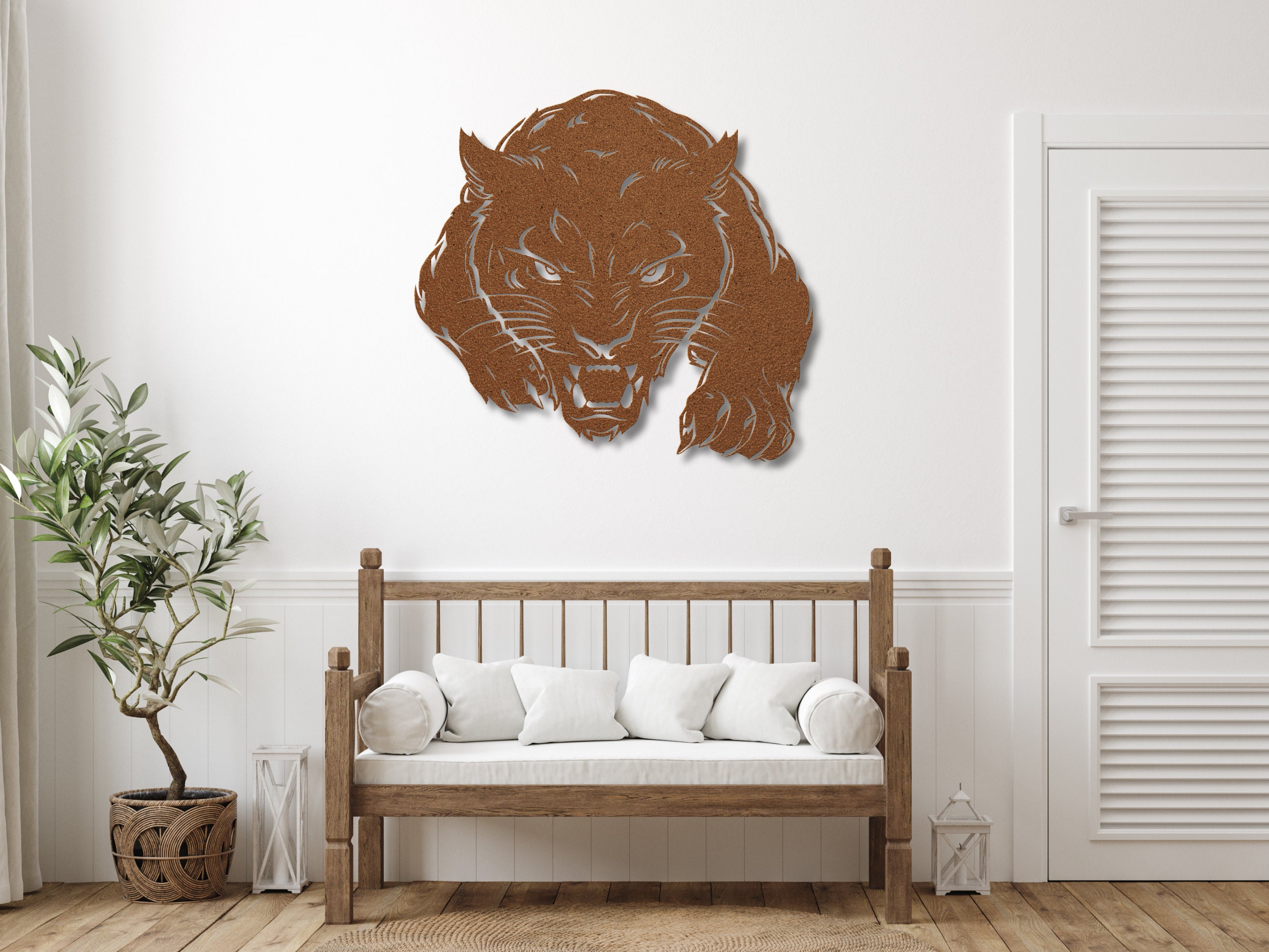 Panther Metal Wall Art Panther Home Decor Animal Wall - Etsy