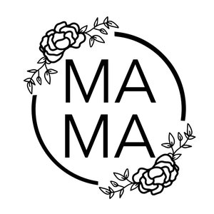 Mama Floral, Mama SVG, Mama Flower SVG Decal Files, cut files for cricut, svg, png, dxf