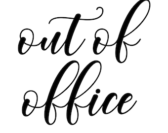 Out of Office SVG, Vacay Mode Decal Files (Digital Download)