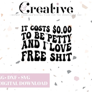 Fichier sticker SVG Petty drôle, fichier de coupe Cricut (téléchargement numérique)