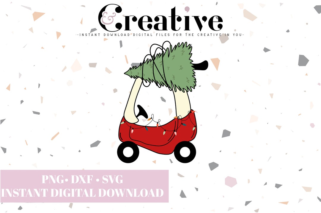 Cozy Coupe SVG, Christmas Tree , Groovy Christmas SVG, Groovy Tree SVG