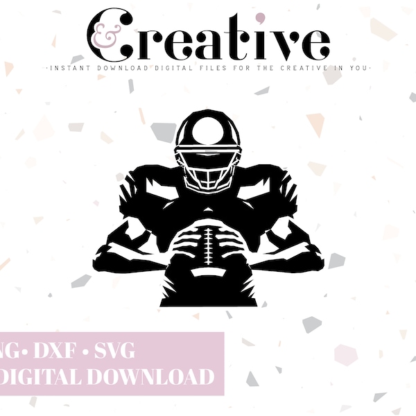 Football Player, Football Player SVG, Decal Files, cut files for cricut, svg, png, dxf