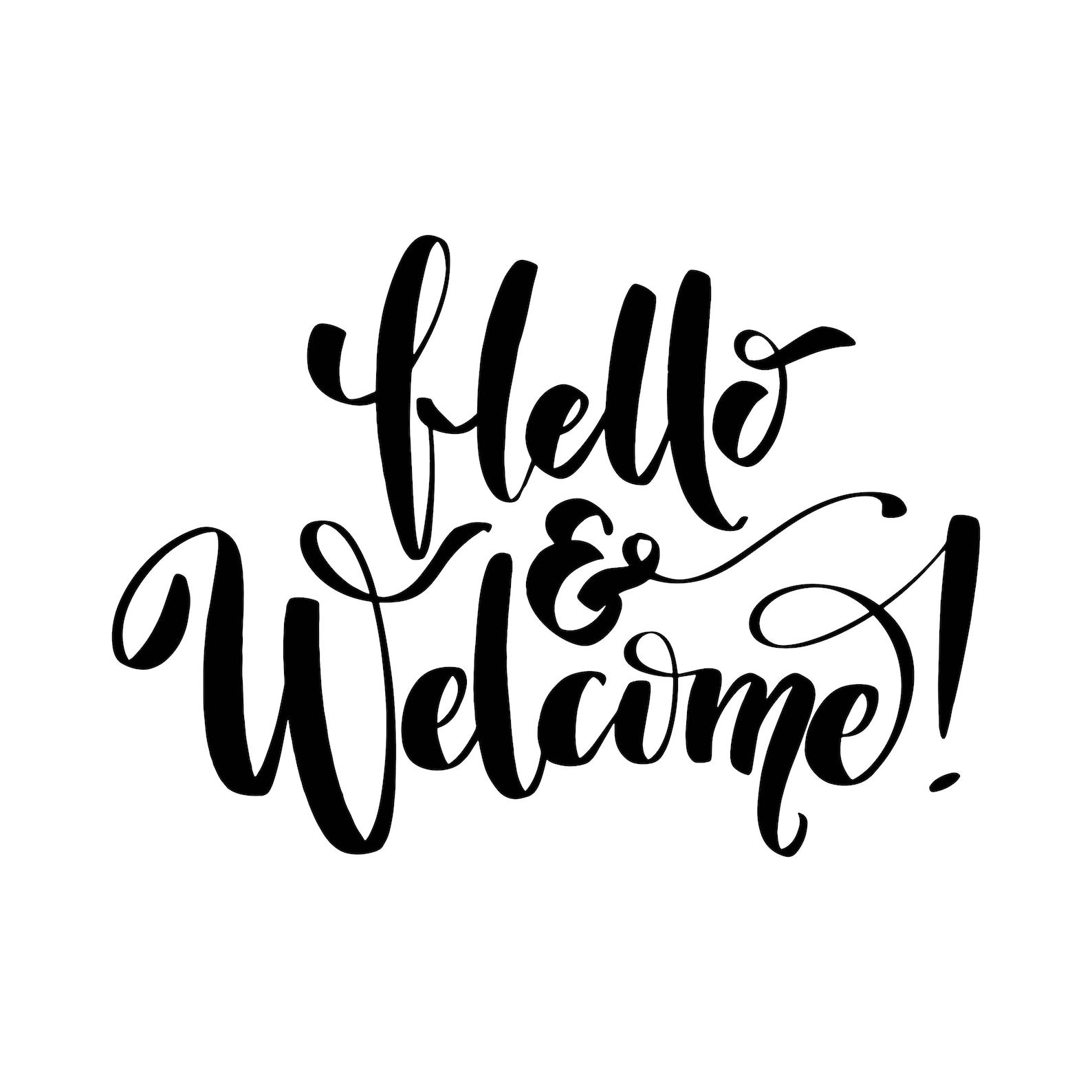 Hello and Welcome, Floral Welcome, Welcome Friends Sign SVG Decal Files ...