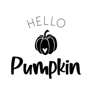 Hello Pumpkin, Hello Pumpkin SVG, Fall SVG Decal Files, fichiers de coupe pour cricut, svg, png, dxf