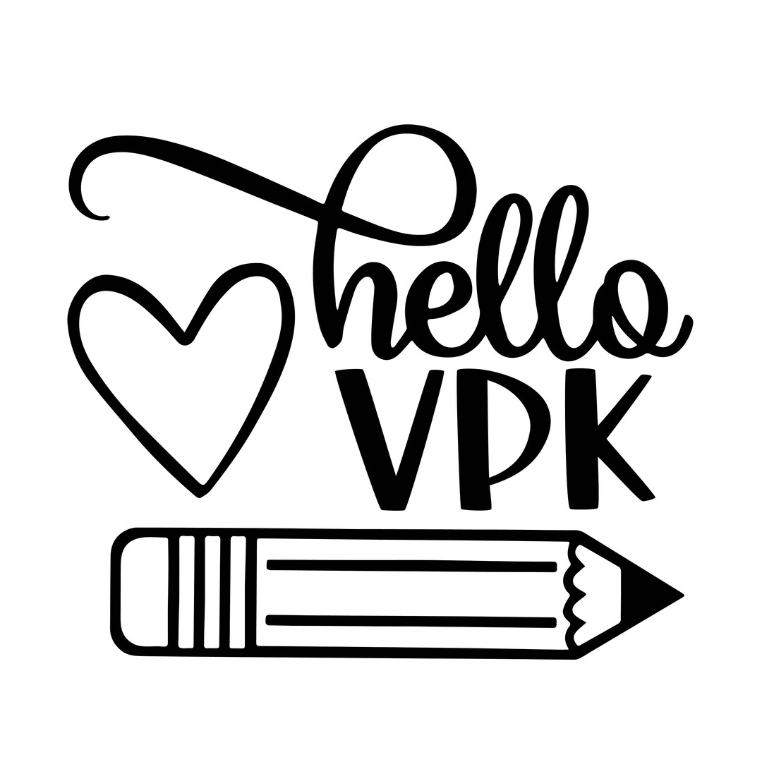 Hello VPK, Prek SVG, First Day of School SVG Decal Files, Cut Files