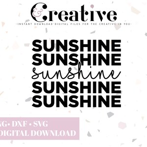 Sunshine, Sunshine svg, Decal Files, cut files for cricut, svg, png, dxf