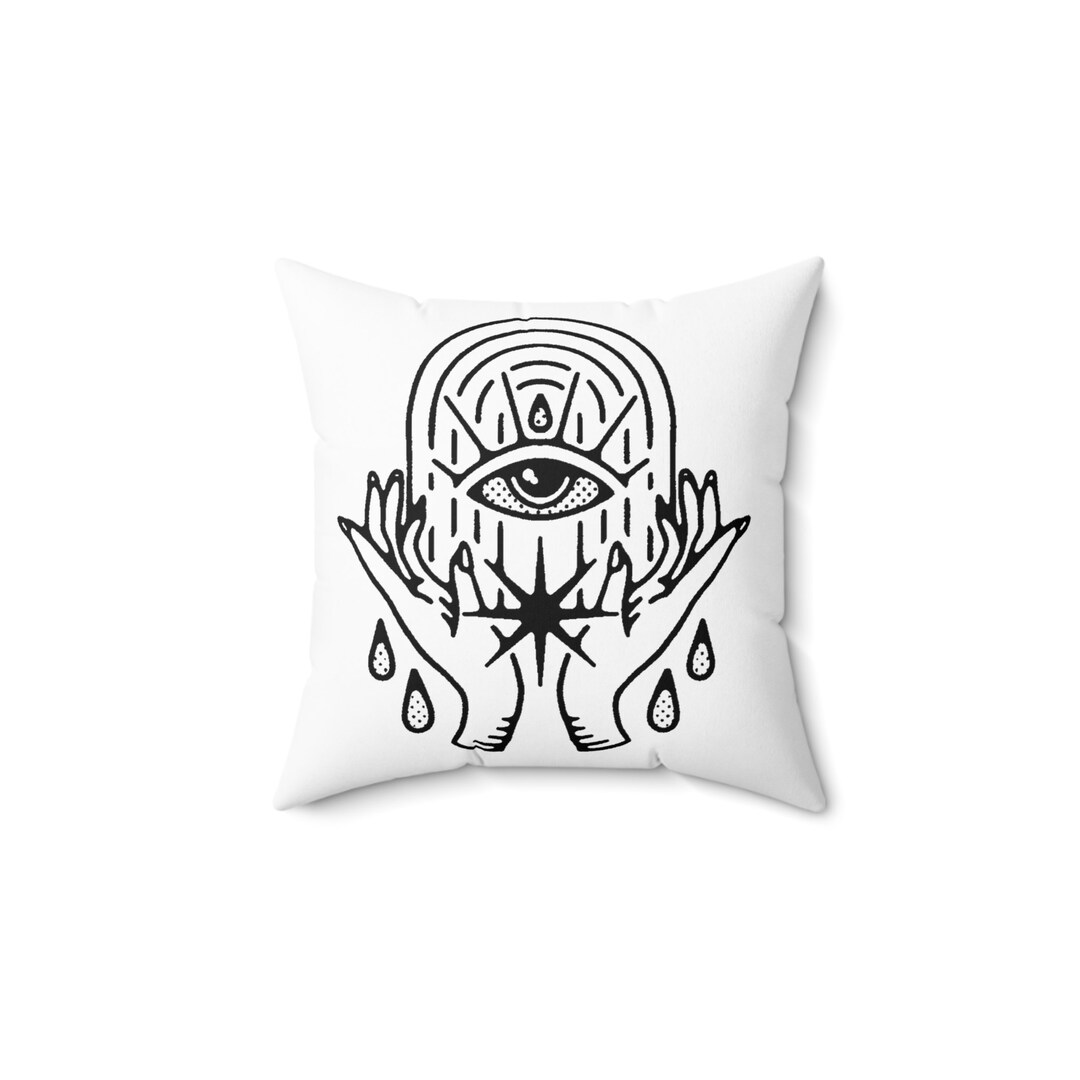 Gypsy Polyester Square Pillow Home Decor Boho Pillows Etsy