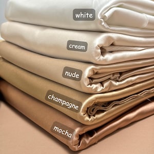 Sage Super Stretch Satin Spandex Fabric by Yard, for Dress, Bodysuit