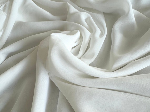 chiffon fabric dress material Off White Chiffon Fabric by Yard, Sheer Fabric Light Weight Chiffon White  Bridal Material for Gowns Drapes, Dress Arch Draping Fabric Crafts