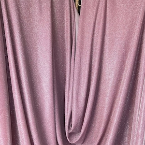 Sparkling Blush Pink Lurex Glitter Fabric by the Yard Metallic Dusty Rose Shimmer Material Perfect forDIY Crafts Sewing & Glamorous Projects