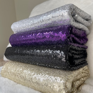 Sequins Glitz on Mesh Fabric Glitter Fabric By Yard 2 Way Stretch Sequin Mesh For Gowns Party Dress Backdrop Photos Grad Decorations