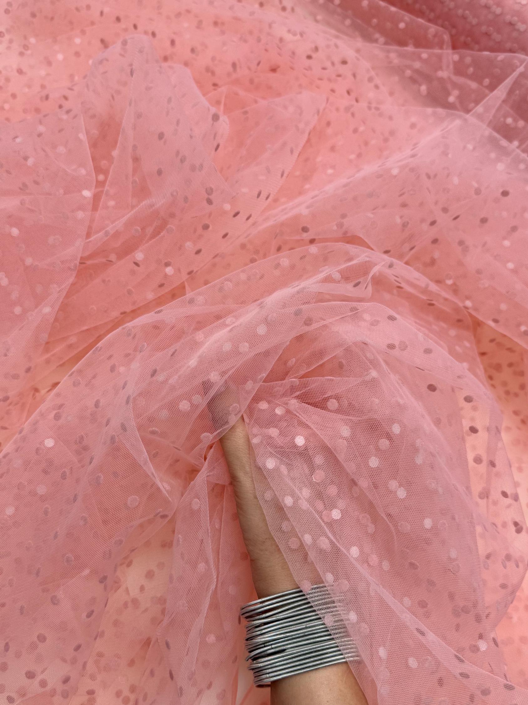 Pink polka dot bow veil ? Pink Polka Dot Spotty Short Wedding Veil With Bow - Etsy  main image 2