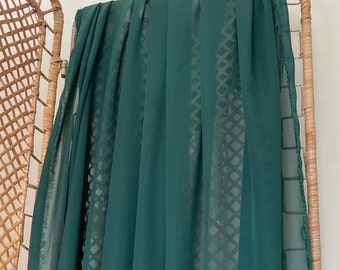 Green Chiffon Fabric By The Yard Hunter Green Affordable Fabrics Bridal Chiffon Sheer Light Weight Green Chiffon Fabric for Dress Veil Bows