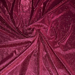 Fuchsia Shimmer Lurex Knit Fabric by Yard Knit Fuchsia Luxury Pink Material Spandex Glitter, Sparkle Evening Bridal Gowns, Backdrops, Bows