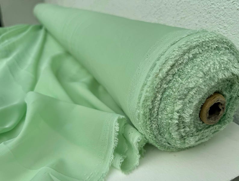 Sage Green Chiffon Fabric By Yard, Light Green Material Chiffon Sheer