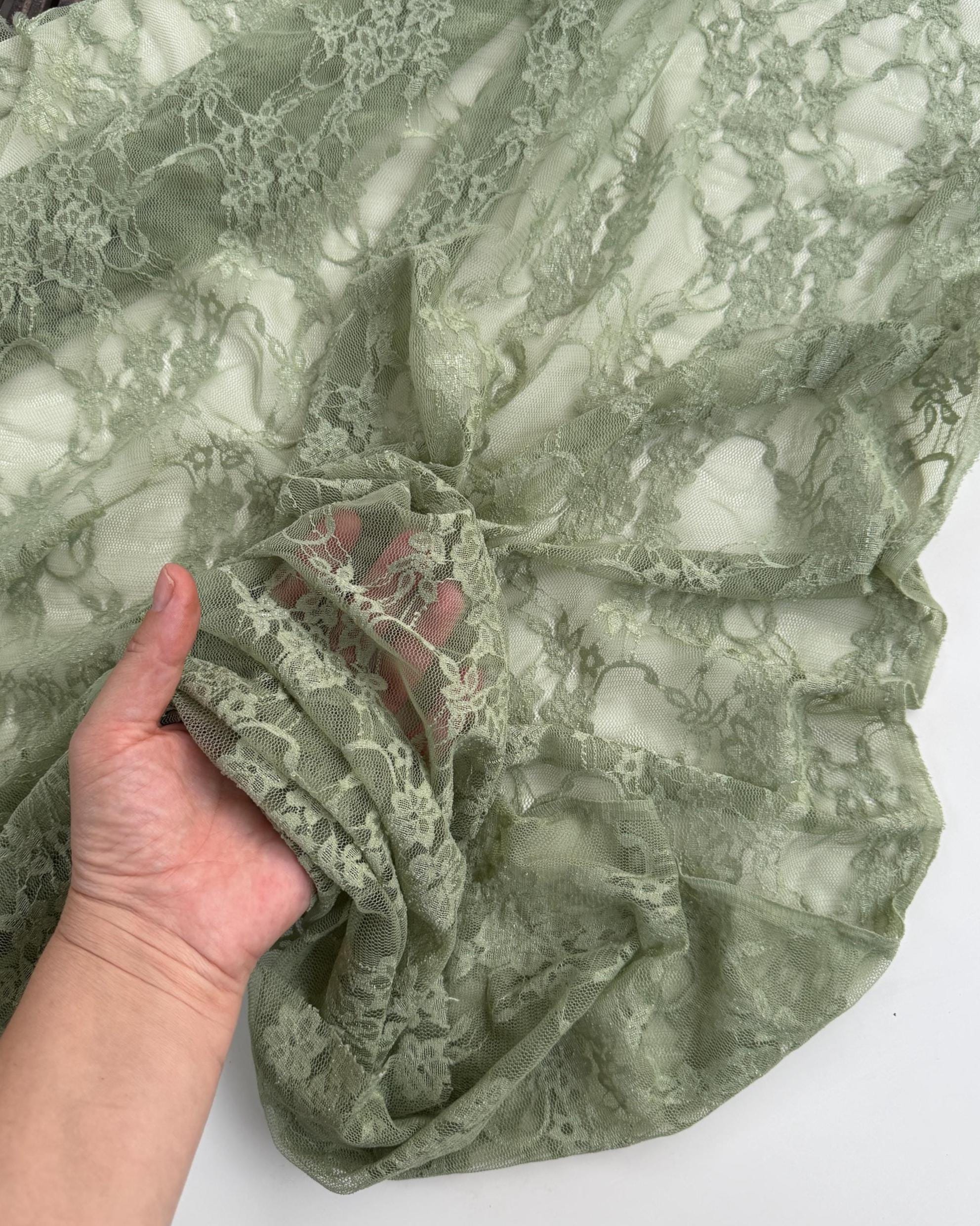 Green Dress With Black Lace - Etsy