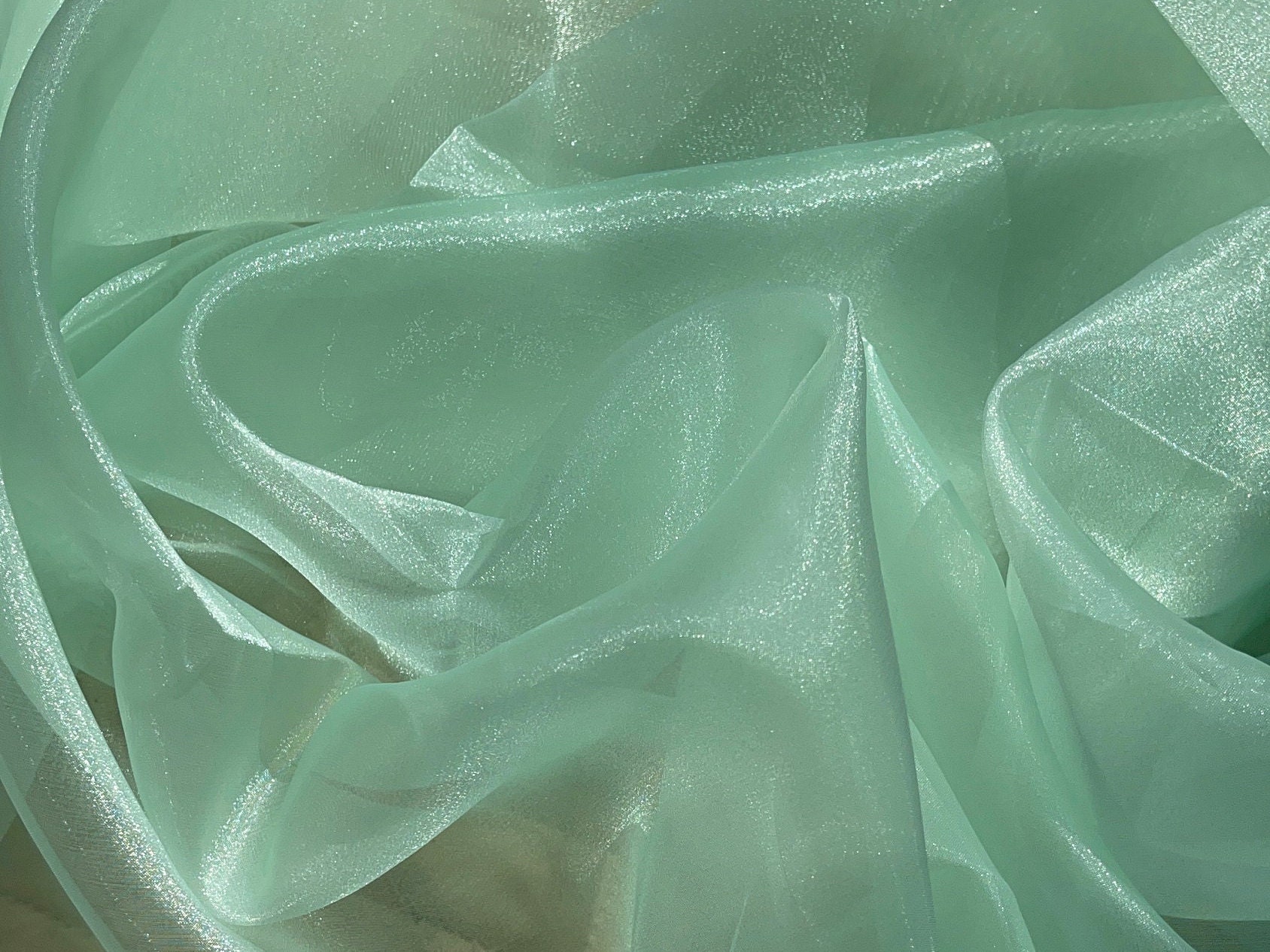 Creme Crystal Organza Stoff-Hochzeit-Vorhänge (pro Meter Creme Crystal Organza Stoff-Hochzeit-Vorhänge (pro Meter