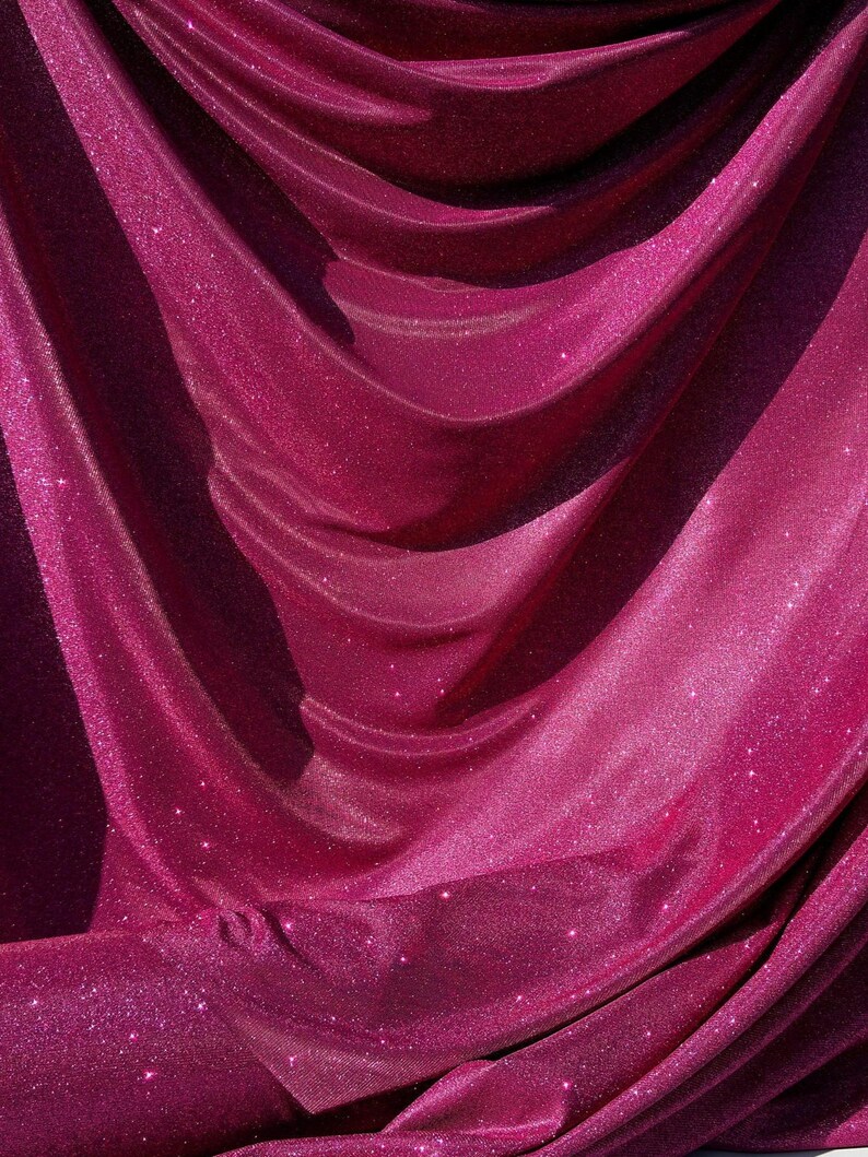 Fuchsia Shimmer Lurex Knit Fabric by Yard Knit Fuchsia Luxury Pink ...
