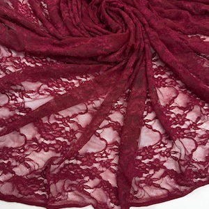 Red Fabric Lace - Etsy