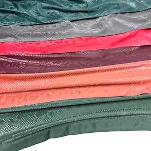 Snake Embossed Faux Leather Fabric by Yard, Stretch PU, 200 GSM, Upholstery, Crafts