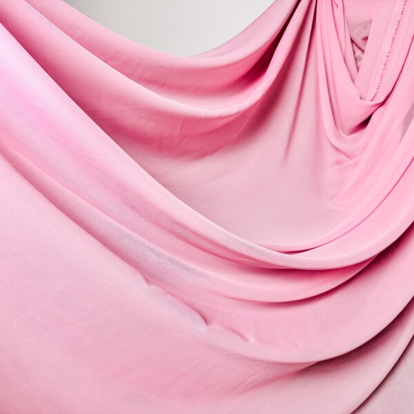 Dusty Rose Chiffon Fabric By Yard, Soft Pink Sheer Fabric Chiffon By Yard, Baby Pink Fabric For Dress Events Apparel Pink Chiffon Low Price