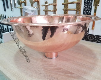 Handcrafted Moroccan Hammered Brass Sink: A Touch of Old-World Charm to Your Home