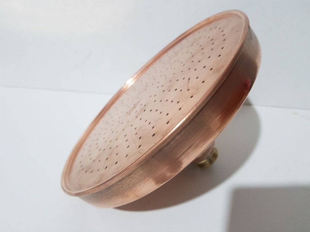 Copper Rain Shower Head.handcrafted Vintage Etsy