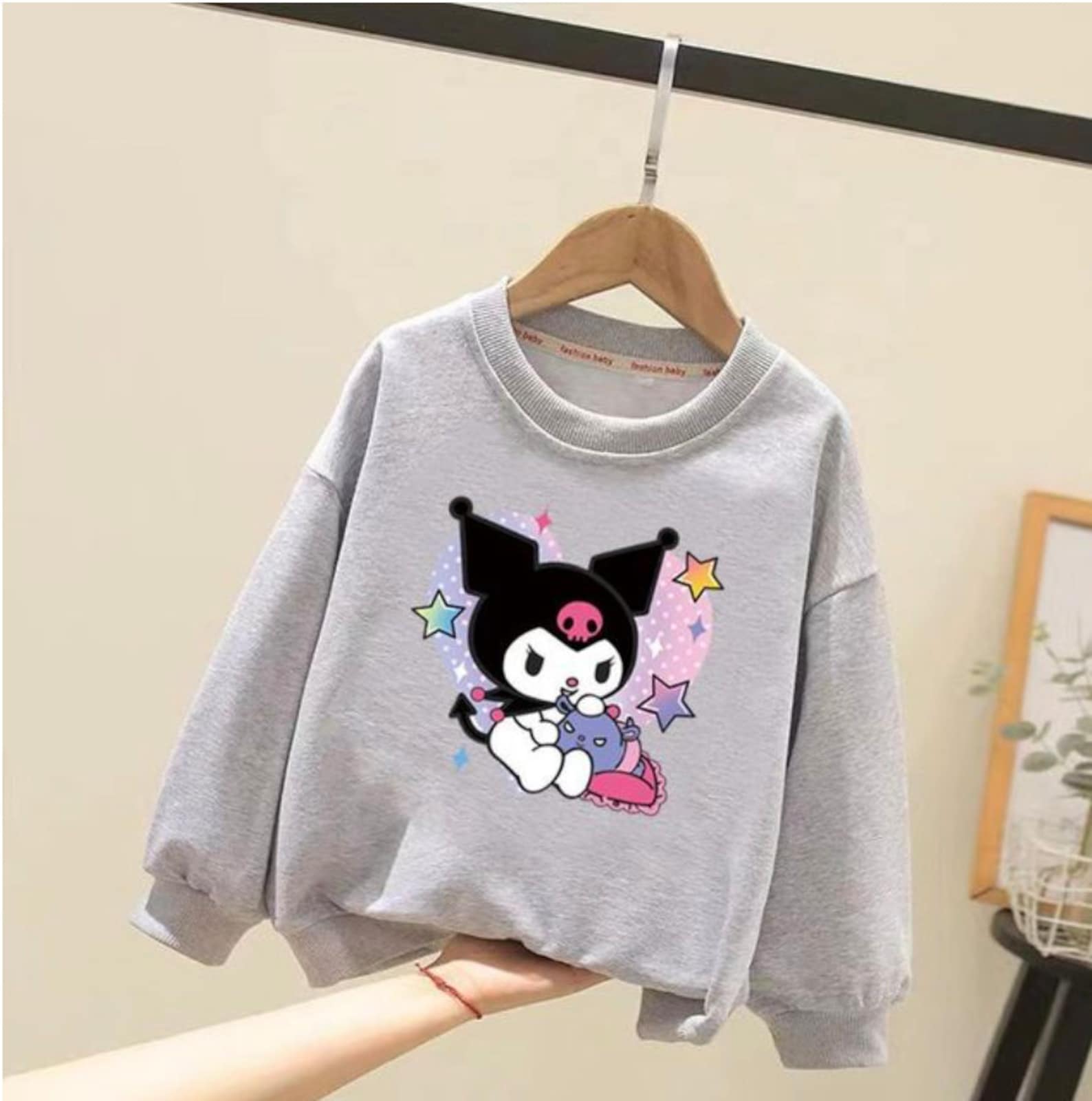 Kuromi Sanrio Sweater Crewneck Sweatshirt for Women Sanrio - Etsy